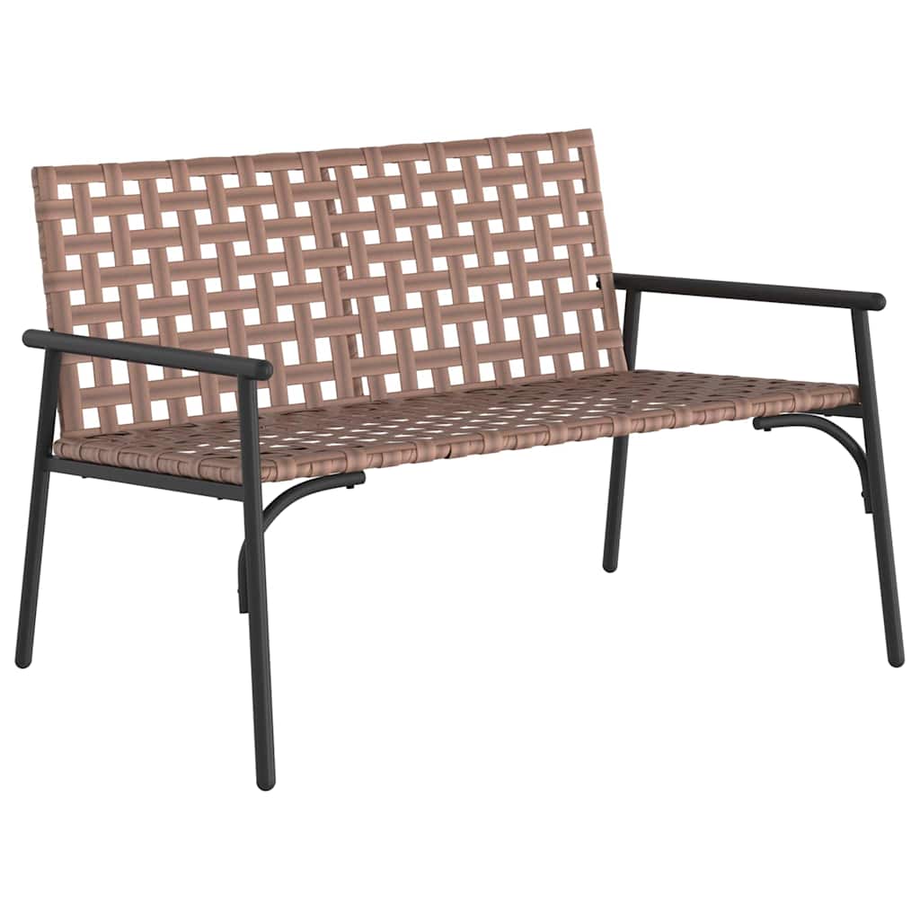 Garten Essgruppe 4 pcs Braun Poly-Rattan