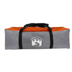 Dome Zelt für 4 Personen Grau und Orange 455 x 252 x 178 cm