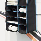 Hängender Zeltorganizer mit 10 Taschen mit Speicher Schwarz