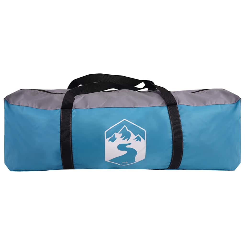 Kabine Zelt 12-Personen Blau und Grau 405 x 405 x 273 cm