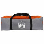 Tunnelzelt 4-Personen Grau und Orange 740 x 370 x 220 cm