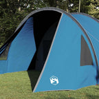Tunnelzelt 4-Personen mit Dach Blau und Grau 778 x 356 x 210 cm
