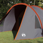 Tunnelzelt 4-Personen Grau und Orange 778 x 356 x 210 cm