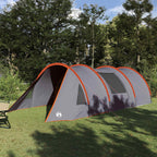 Tunnelzelt 4-Personen Grau und Orange 778 x 356 x 210 cm