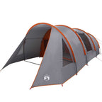 Tunnelzelt 4-Personen Grau und Orange 778 x 356 x 210 cm