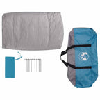 Innertelt 7-Personen mit Dach Blau und Grau 300 x 300 x 250 cm