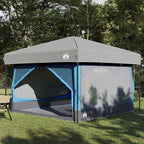 Innertelt 7-Personen mit Dach Blau und Grau 300 x 300 x 250 cm