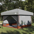 Innertelt 7-Personen Grau und Orange 300 x 300 x 250 cm