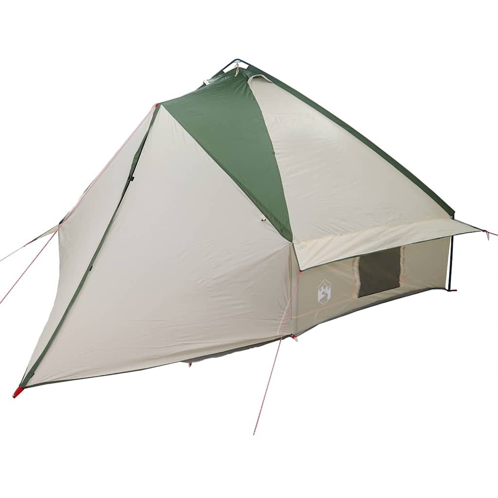 Teepee Zelt für 10 Personen Grün und Weiß 567 x 470 x 242 cm
