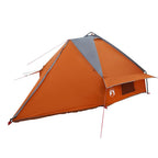 Teepee Zelt für 8 Personen Grau und Orange 490 x 410 x 210 cm