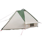 Teepee Zelt für 6 Personen Grün und Weiß 431 x 366 x 185 cm