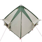 Teepee Zelt für 4 Personen Grün und Grau 388 x 320 x 169 cm