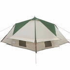 Teepee Zelt für 4 Personen Grün und Grau 388 x 320 x 169 cm