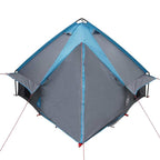 Teepee Zelt für 4 Personen Blau und Grau 388 x 320 x 169 cm