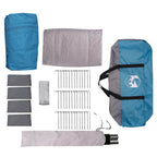Familienzelt für 20 Personen Blau und Grau 745 x 700 x 217 cm