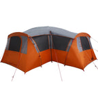 Familienzelt für 20 Personen Grau und Orange 745 x 700 x 217 cm