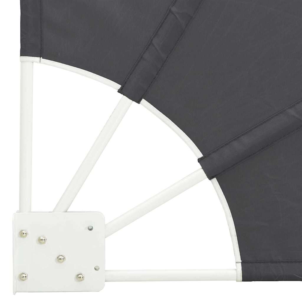 Balkon Sichtschutz Schwarz 115 x 115 cm Polyester