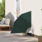Balkon Sichtschutz 115 x 115 cm Polyester Dunkelgrün