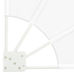 Balkon Sichtschutz Weiß 160 x 160 cm Polyester