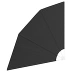 Balkon Sichtschutz Anthrazit 140 x 140 cm Polyester