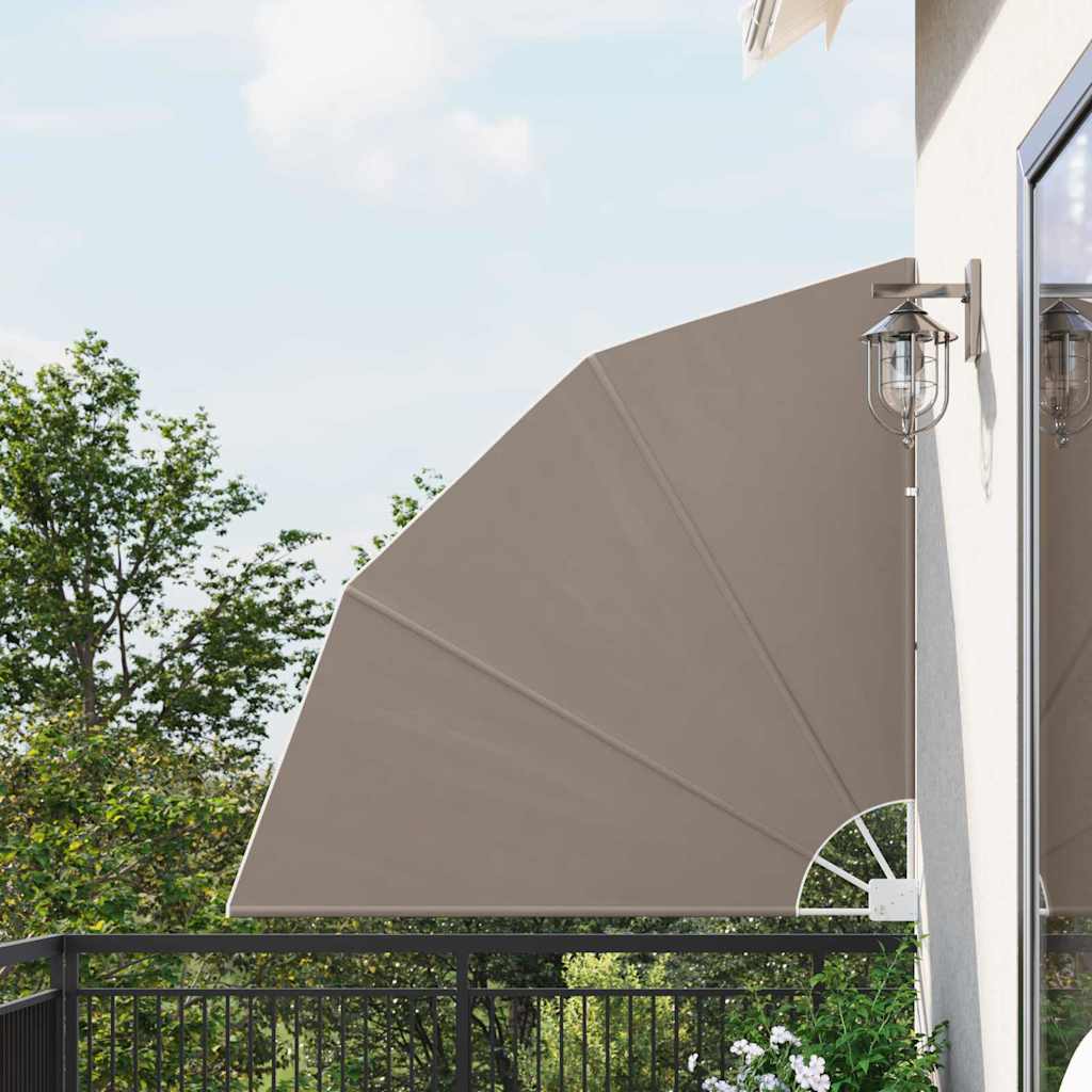Balkon Sichtschutz Taupe 140 x 140 cm Polyester