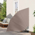 Balkon Sichtschutz Taupe 140 x 140 cm Polyester