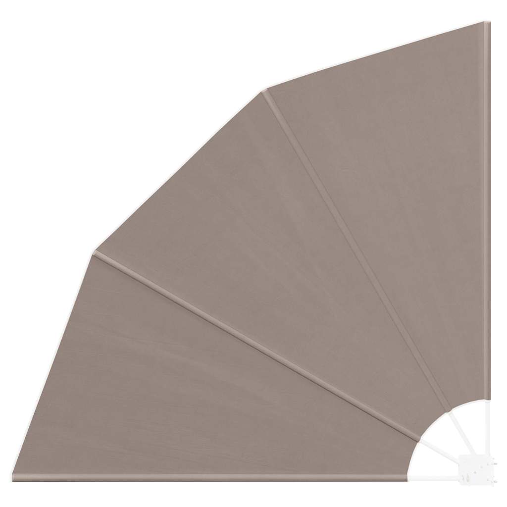 Balkon Sichtschutz Taupe 140 x 140 cm Polyester