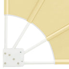 Balkon Sichtschutz Sand 140 x 140 cm Polyester