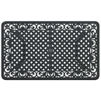 Garten Essgruppe 7 pcs Schwarz Aluminium
