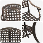 Garten Essgruppe 7 pcs Bronze Aluminium