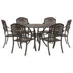 Garten Essgruppe 7 pcs Bronze Aluminium