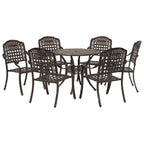 Garten Essgruppe 7 pcs Bronze Aluminium