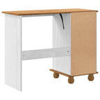 Schreibtisch ASKIM Weiß 95 x 40 x 75 cm Massives Kiefernholz