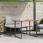 Outdoor-Stahl-Sitzmöbel 2 pcs Hellgrau Stahl