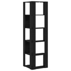 Bücherregal Schwarz Eichen-Optik 50 x 50 x 179 cm