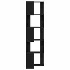 Bücherregal Schwarz Eichen-Optik 50 x 50 x 179 cm