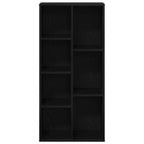 Bücherregal Schwarz Eichen-Optik 50 x 25 x 102 cm