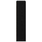Bücherregal Schwarz Eichen-Optik 50 x 25 x 102 cm