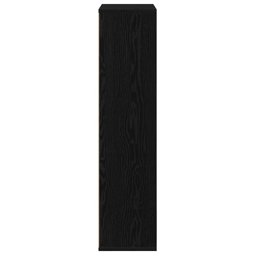 Bücherregal Schwarz Eichen-Optik 50 x 25 x 102 cm