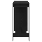 Bartisch Schwarz Eichen-Optik 124 x 46 x 103.5 cm Holzwerkstoff