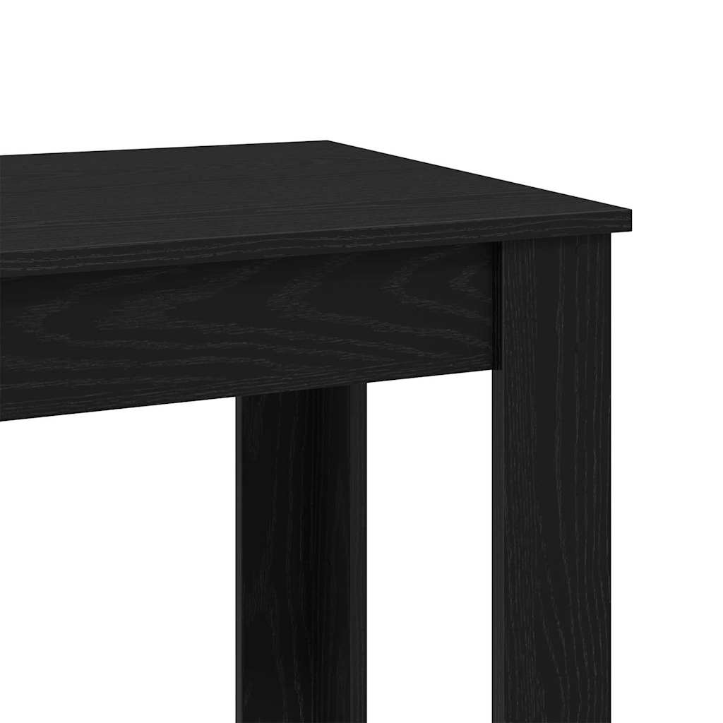 Bartisch Schwarz Eichen-Optik 102 x 50 x 103,5 cm Holzwerkstoff