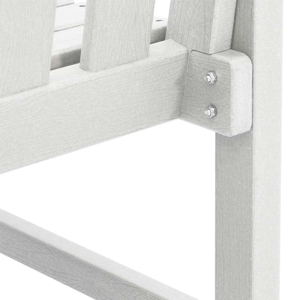 Gartenbank Weiß 120 x 59 x 88 cm HDPE