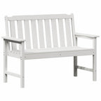 Gartenbank Weiß 120 x 59 x 88 cm HDPE