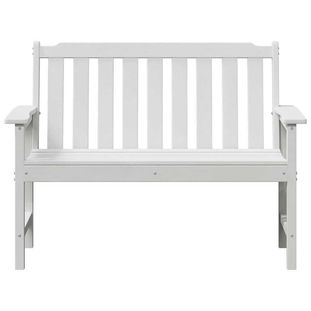 Gartenbank Weiß 120 x 59 x 88 cm HDPE