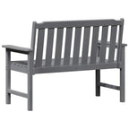 Gartenbank Hellgrau 120 x 59 x 88 cm HDPE
