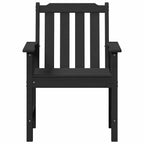 Garten-Esszimmerstuhl 2 pcs Schwarz 65,5 x 59 x 88 cm HDPE
