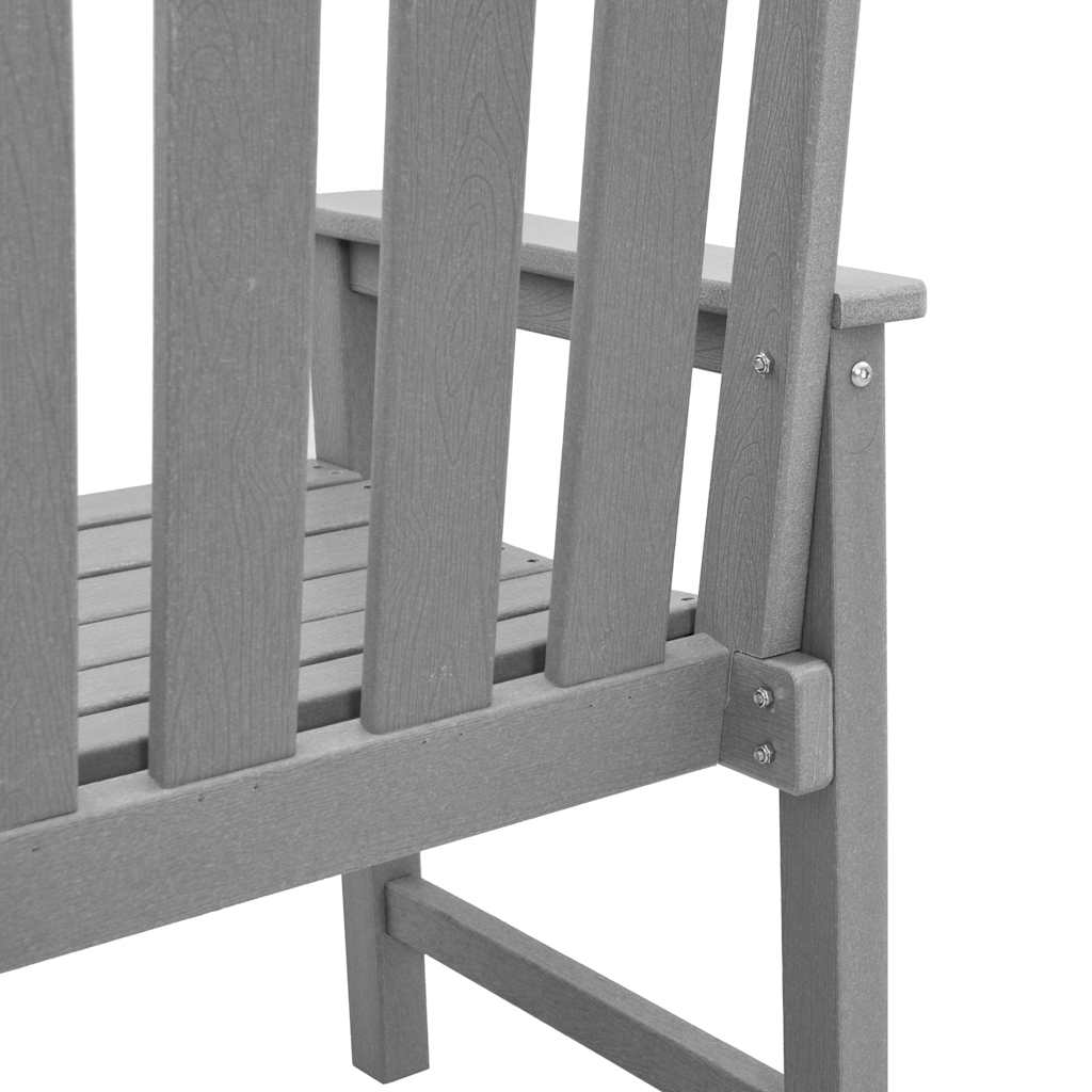 Garten-Esszimmerstuhl 2 pcs Hellgrau 65,5 x 59 x 88 cm HDPE