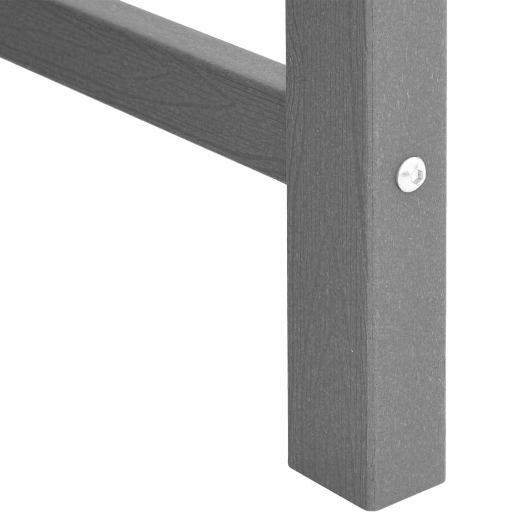 Garten-Esszimmerstuhl 2 pcs Hellgrau 65,5 x 59 x 88 cm HDPE