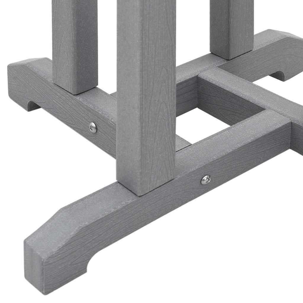 Bartisch Hellgrau 55 x 55 x 107 cm Polyethylen