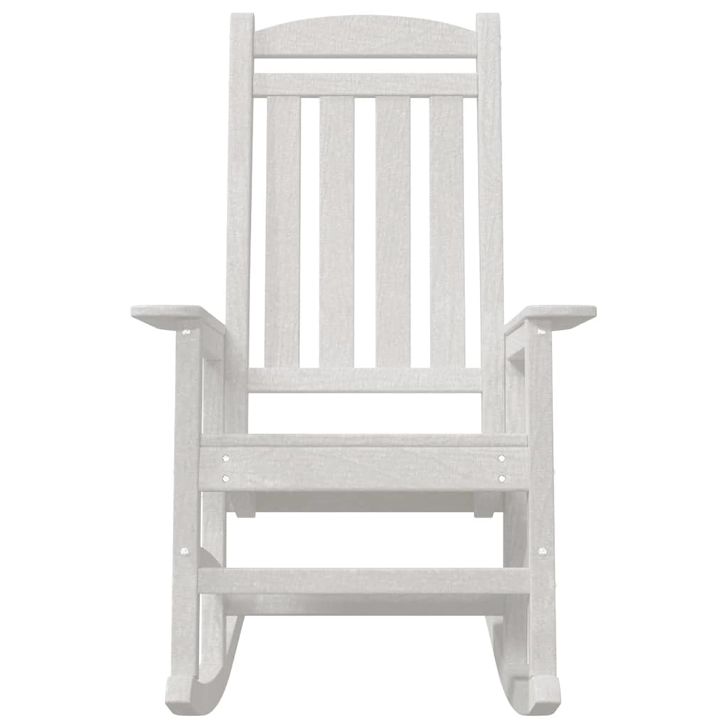 Schaukelstuhl für den Garten Weiß 92 x 70 x 108cm HDPE